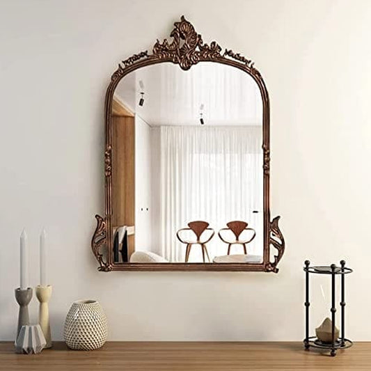 Victorian Arched Wall Mirror (Vintage Copper)