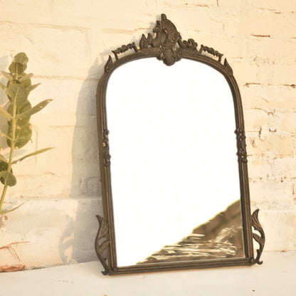 Victorian Arched Wall Mirror (Bold Black)