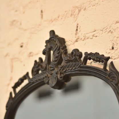 Victorian Arched Wall Mirror (Bold Black)